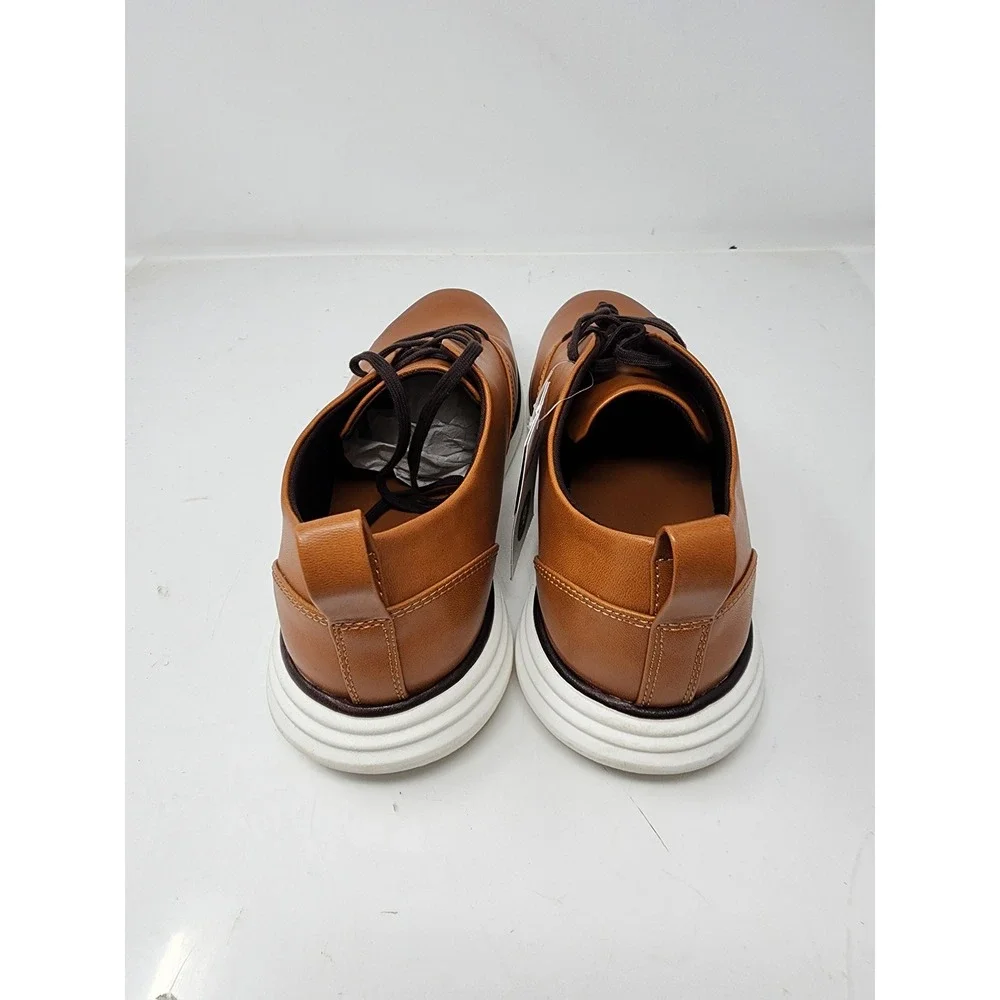 Goodfellow‎ & Co Mens Luis Hybrid Dress Shoes Cognac Brown Poly Blend Size 9